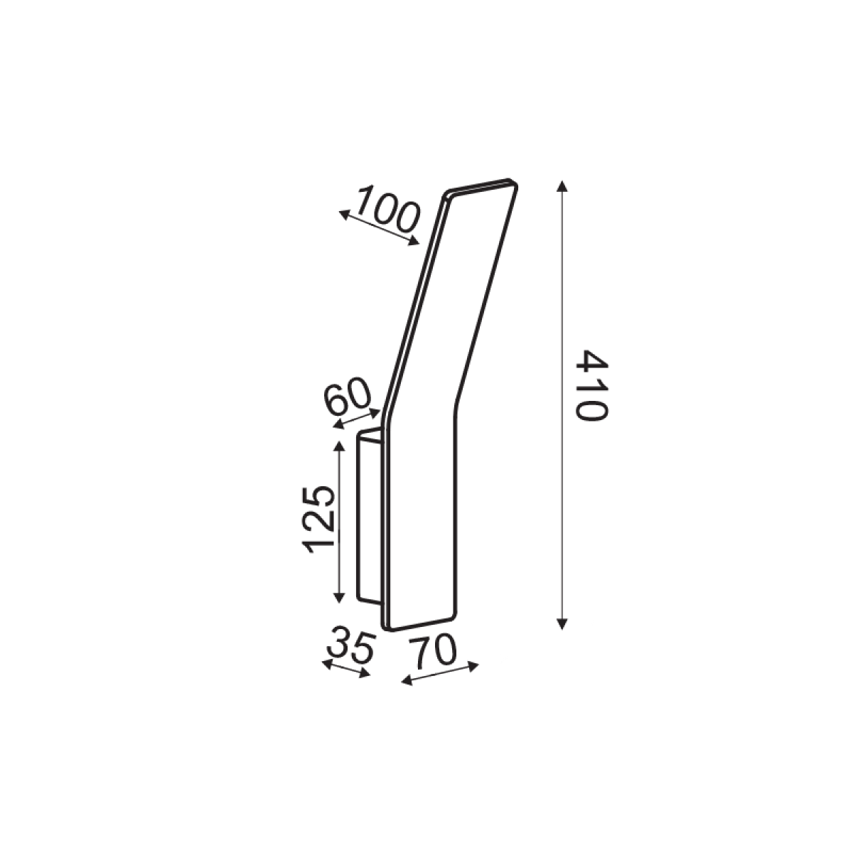 ACA ΕΠΙΤΟΙΧΟ Φ/Σ LED 9W 3000K ΑΛΟΥΜΙΝΙΟ ΧΡΥΣΟ 40X7X12CM ZEN - Image 2