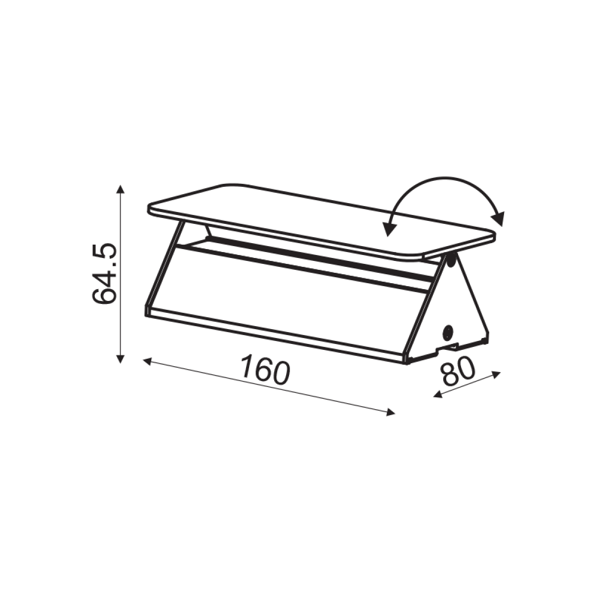 ACA ΕΠΙΤΟΙΧΟ Φ/Σ LED 5W 3000K ΑΛΟΥΜΙΝΙΟ ΧΡΥΣΟ 16X8X5,5CM PYRAMID - Image 3