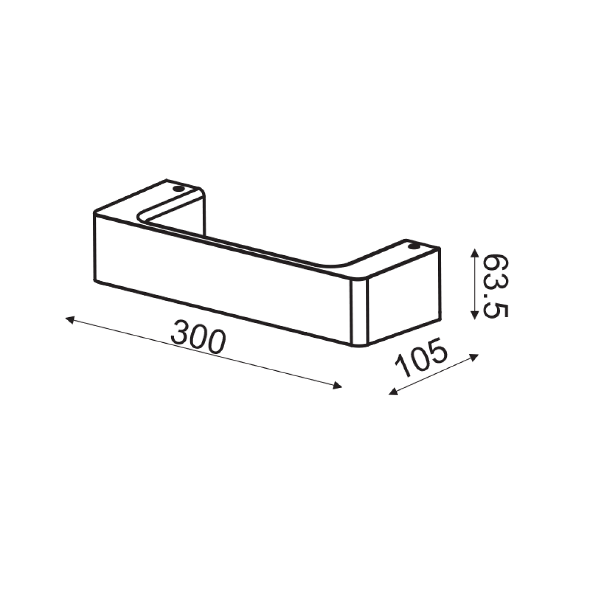 ACA ΕΠΙΤΟΙΧΟ Φ/Σ LED 6W 3000K ΑΛΟΥΜΙΝΙΟ ΓΚΡΙ 30Χ6,4Χ10,5CM FOGA - Image 2