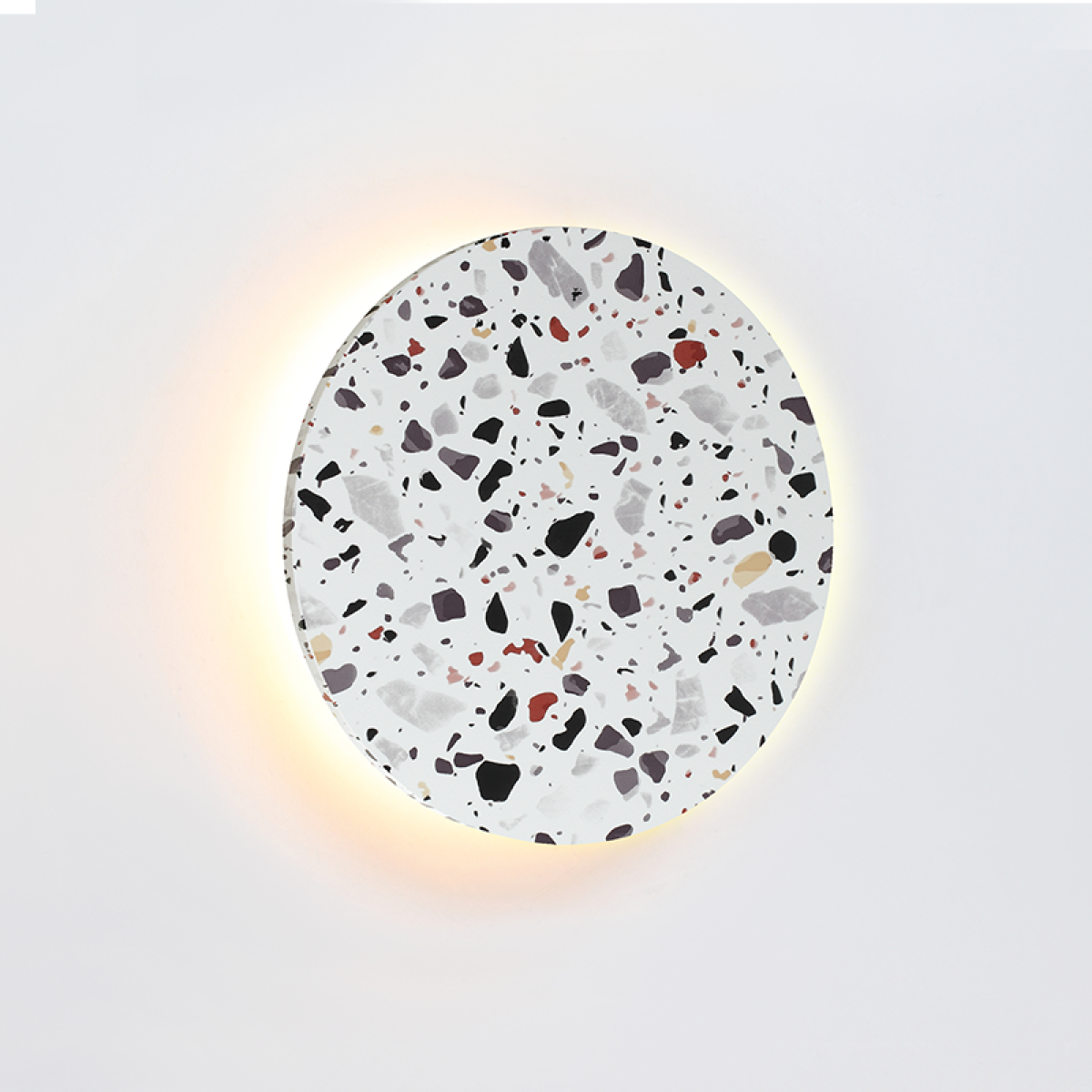 ACA ΕΠΙΤΟΙΧΟ Φ/Σ LED 10W 3000Κ 800LM TERRAZZO MDF ΚΥΚΛΟΣ Φ22ΧΗ3,6CM ECLIPSE - Image 2