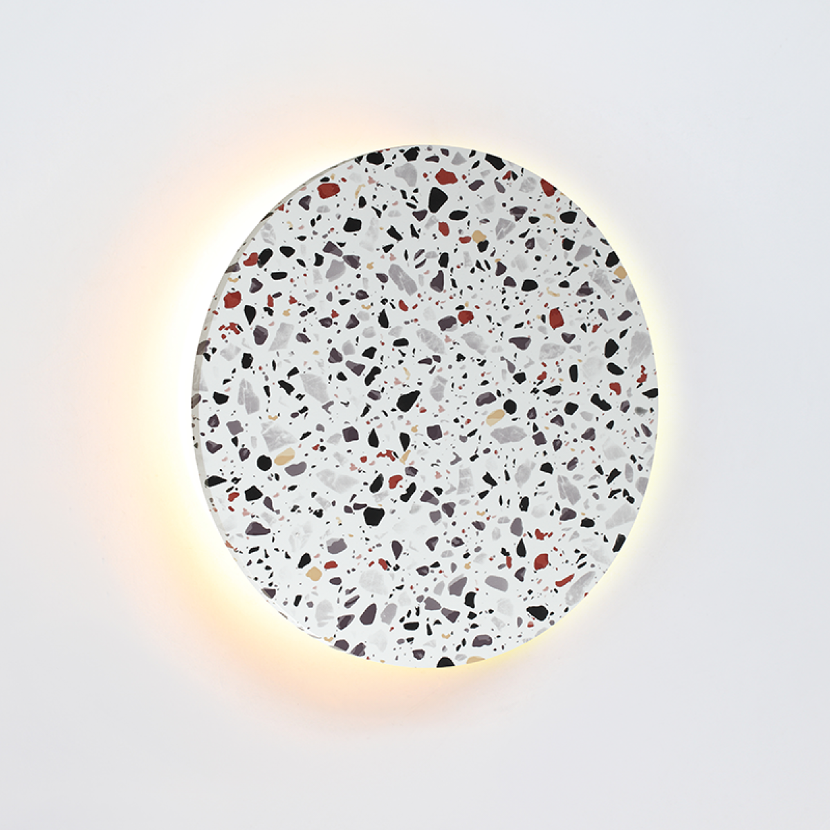 ACA ΕΠΙΤΟΙΧΟ Φ/Σ LED 24W 3000Κ 1920LM TERRAZZO MDF ΚΥΚΛΟΣ Φ40ΧΗ3,6CM ECLIPSE - Image 2