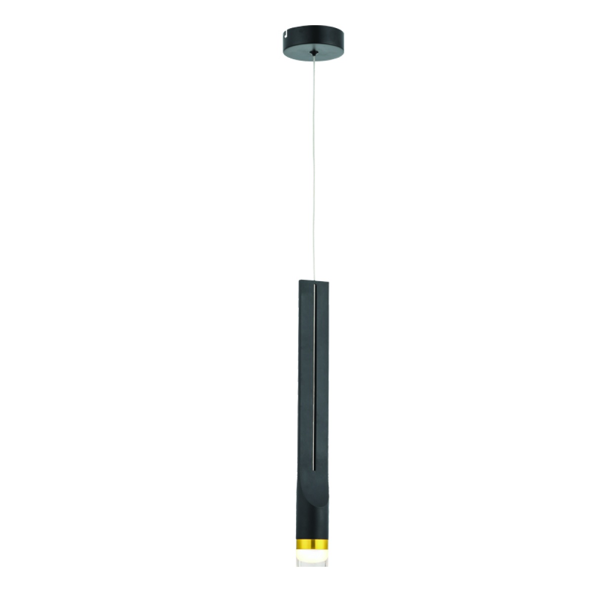 ACA ΚΡΕΜΑΣΤΟ Φ/Σ LED 5W 3000K 300LM ESTRELA ΜΑΥΡΟ ΜΕΤ/ΚΟ IP20 D6XH228CM