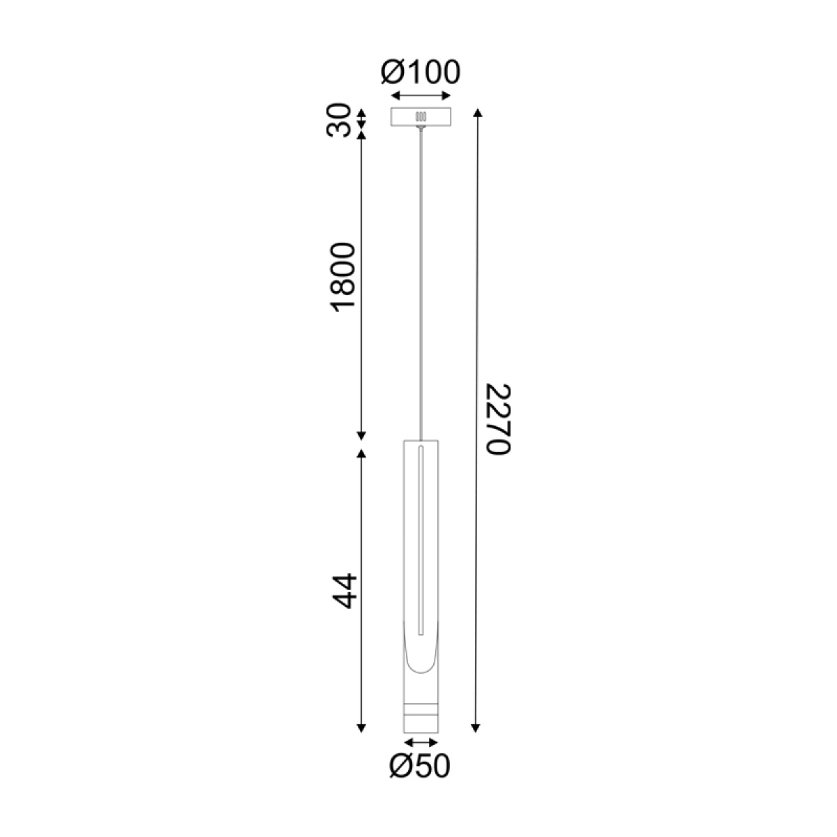 ACA ΚΡΕΜΑΣΤΟ Φ/Σ LED 5W 3000K 300LM ESTRELA ΛΕΥΚΟ ΜΕΤ/ΚΟ IP20 D6XH228CM - Image 3