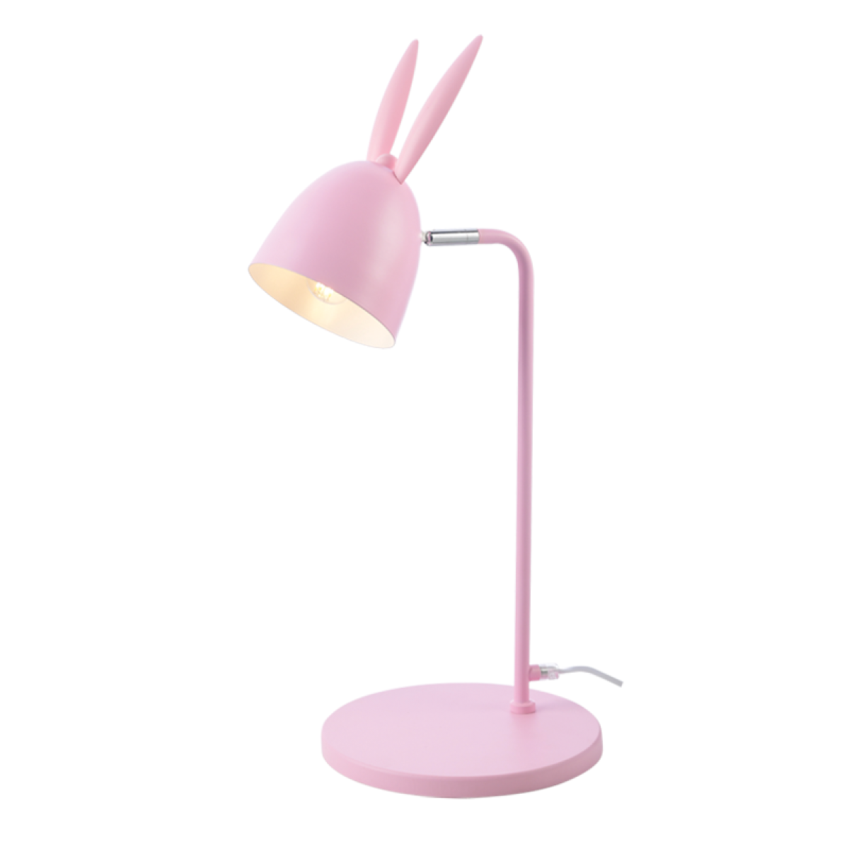 ACA ΕΠΙΤΡΑΠΕΖΙΟ Φ/Σ 1ΧΕ27 ΡΟΖ ΜΕΤΑΛΛΙΚΟ 27X22XH56CM BUNNY