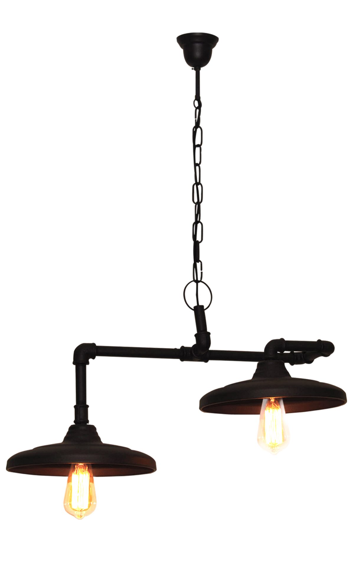 Home Lighting HL-520-2 PIPES BROWN RUSTY PENDANT 2 X E27