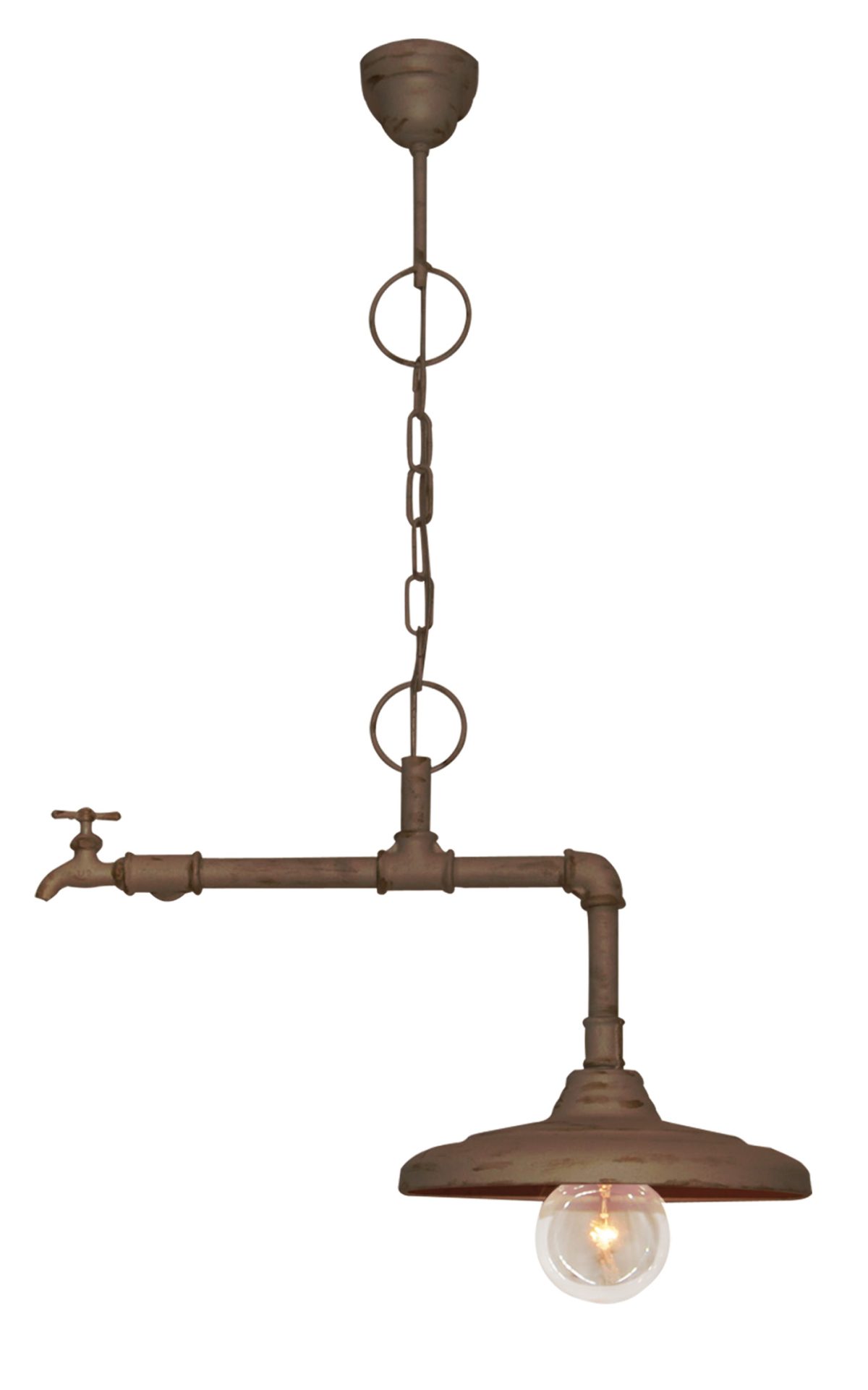 Home Lighting HL-520-1 PIPES BEIGE PENDANT 1Φ
