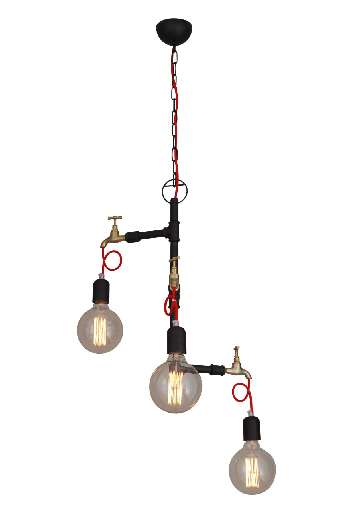 Home Lighting HL-082T-3 HIKARI BROWN RUSTY PENDANT