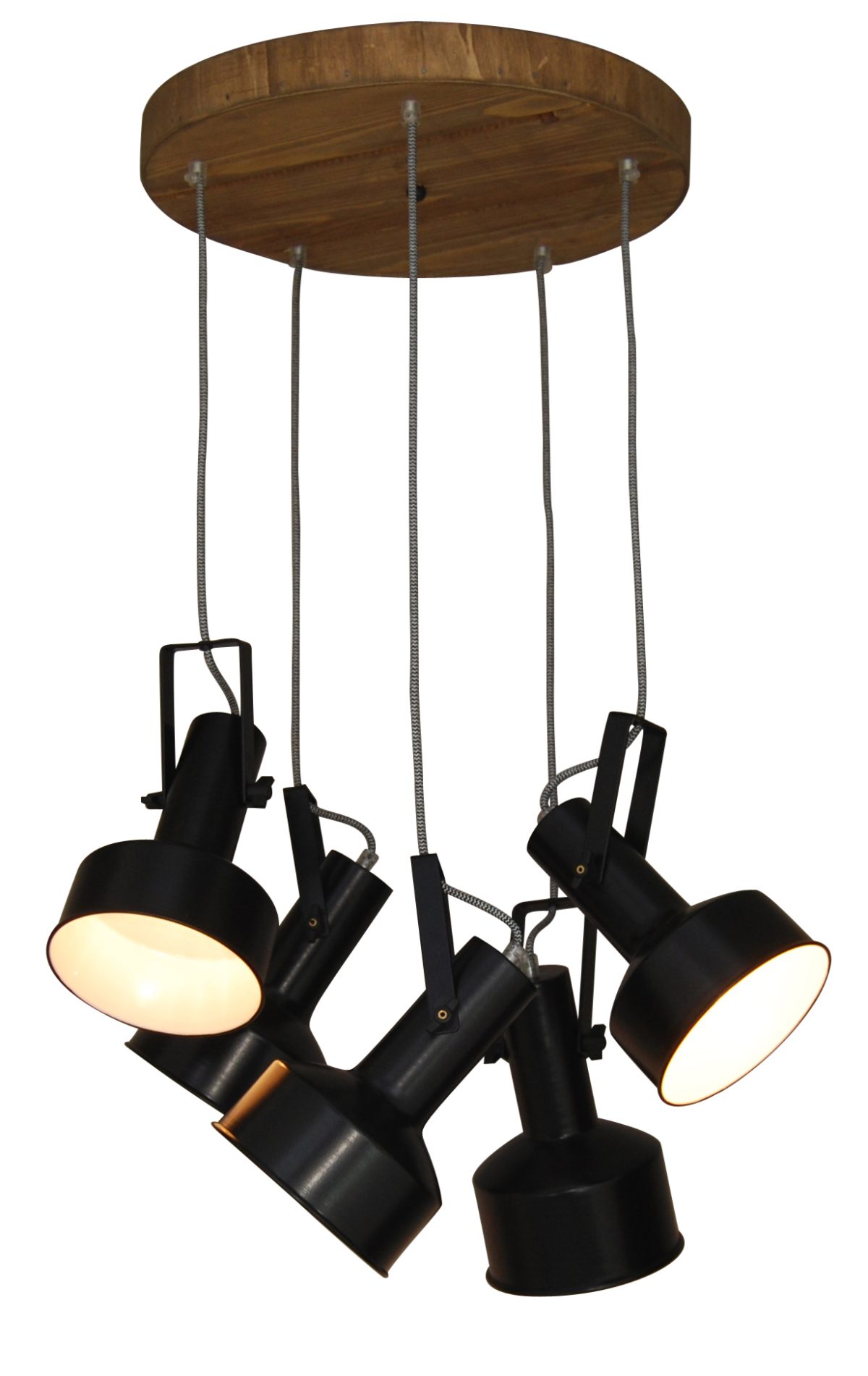 Home Lighting HL-243S-5P FARCOM BLACK PENDANT