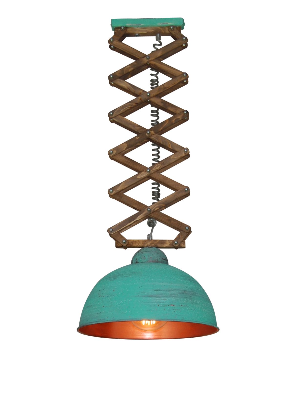 Home Lighting HL-250-38P UP-DOWN WORN COPPER GREEN CEMENT COPPER