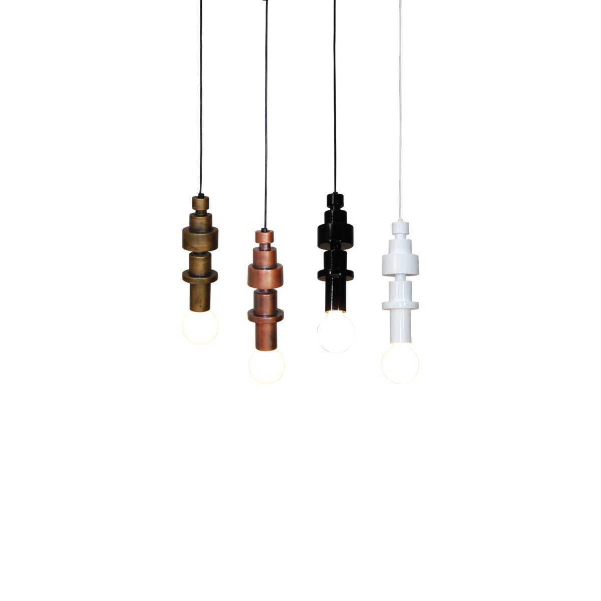 Home Lighting HL-3544-1 GABRIEL BLACK PENDANT
