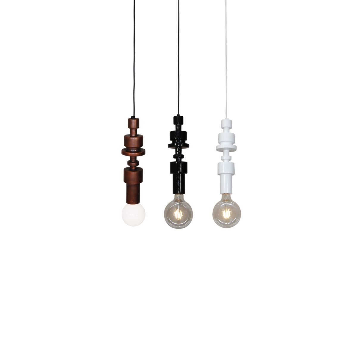Home Lighting HL-3545-1 GAΒRIEL WHITE PENDANT