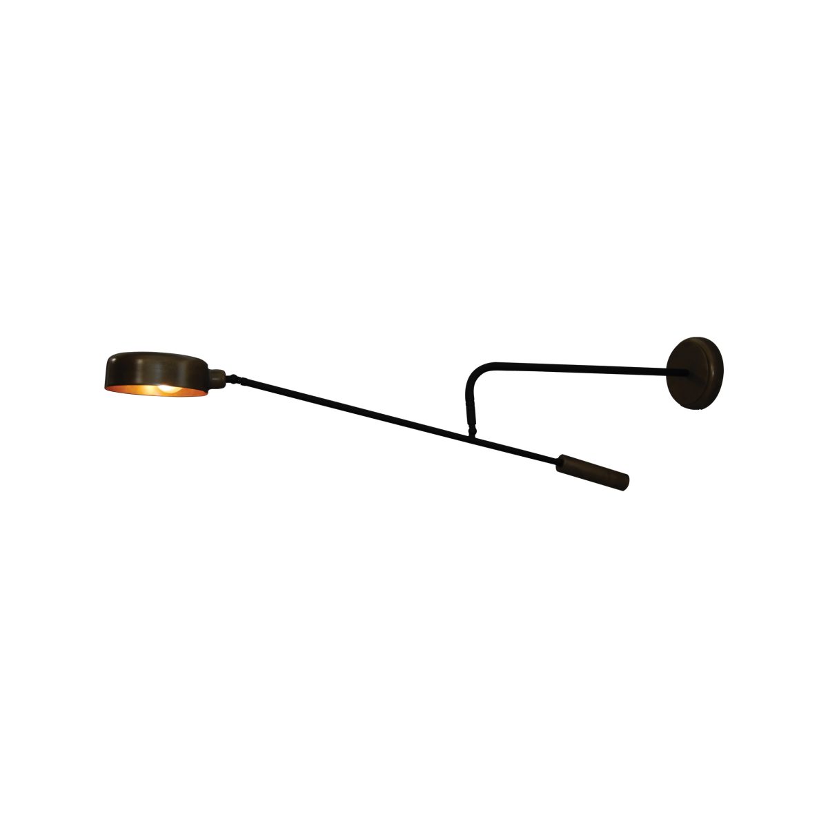 Home Lighting HL-3538-1 L WADE BLACK & NICKEL WALL LAMP