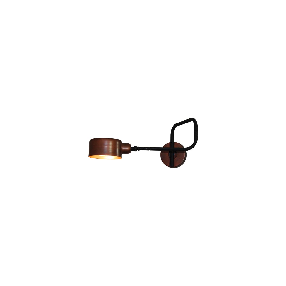 Home Lighting HL-3544-1 CARI WHITE & OLD BRONZE WALL LAMP