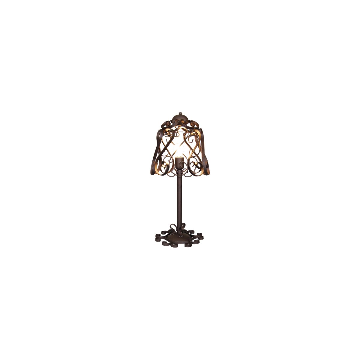 Home Lighting HL-3586-1T LEWIS WORN ANTIQUE WHITE TABLE LAMP