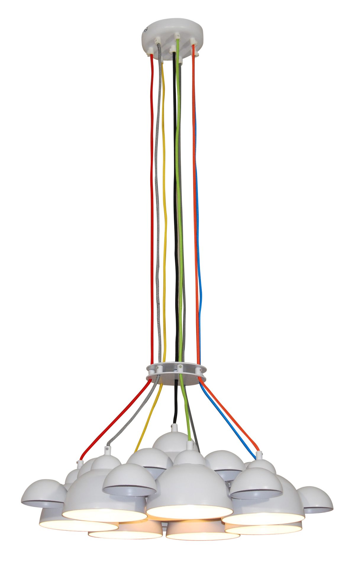Home Lighting HL-3591-XL CONALL WHITE & BRONZE PENDANT
