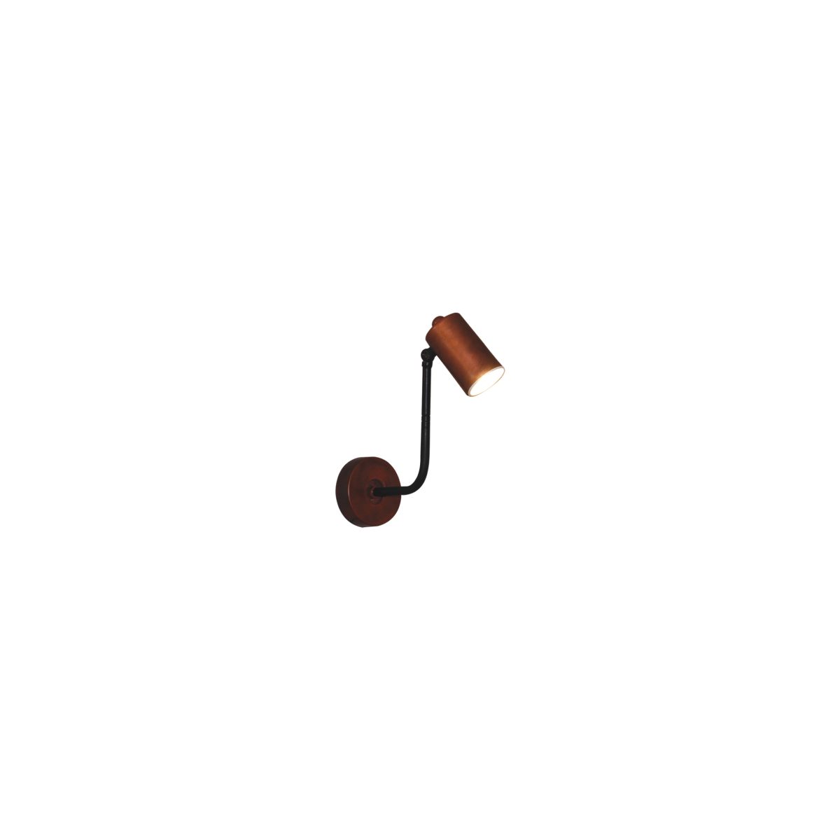 Home Lighting HL-3552-1S MOLLΥ OLD COPPER & BLACK WALL LAMP