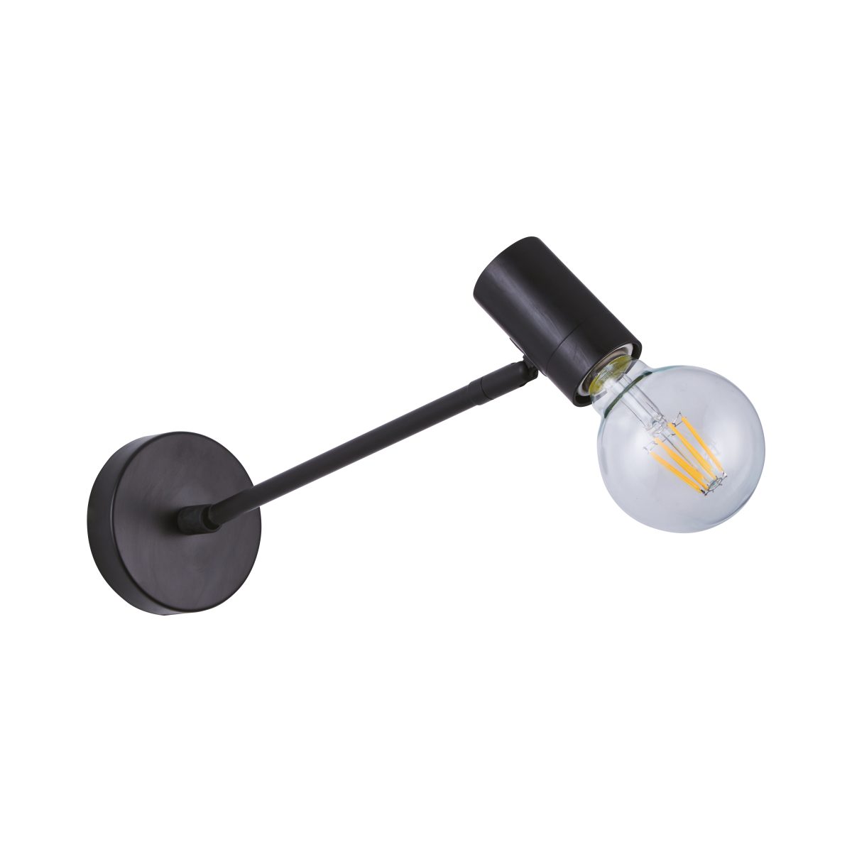 Home Lighting SE21-BL-22 ADEPT BLACK WALL LAMP B3