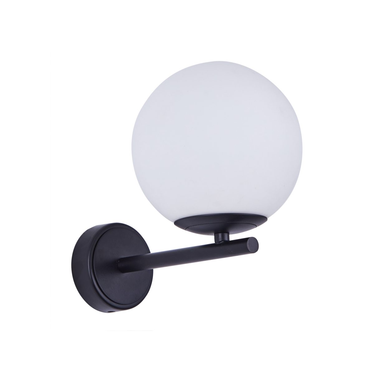 Home Lighting SE21-BL-22 FLAKE BLACK WALL LAMP OPAL GLASS Β1