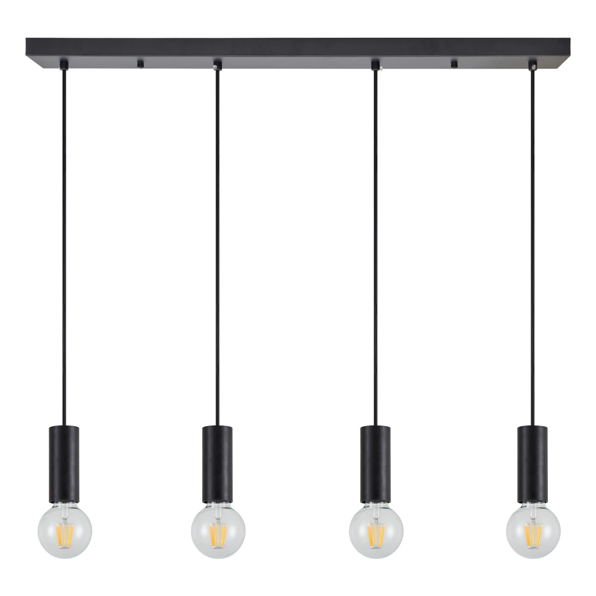 Home Lighting SE21-BL-4-4BL ADEPT TUBE Black Pendant+