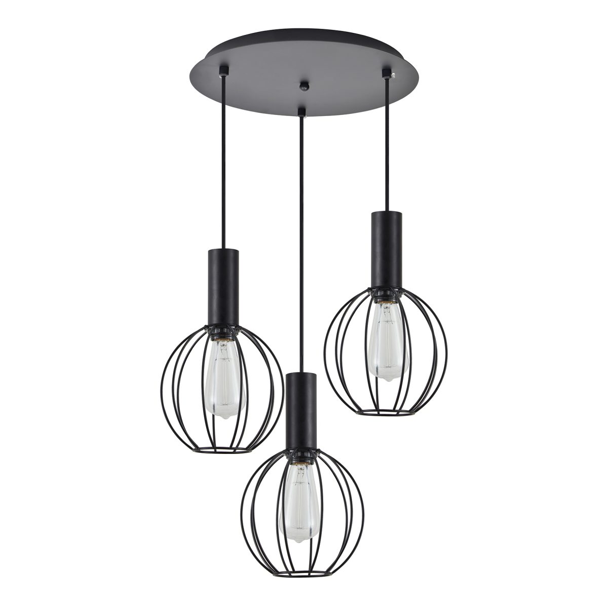 Home Lighting SE21-BL-4-3BL-GR2 ADEPT TUBE Black Pendant Black Metal Grid+