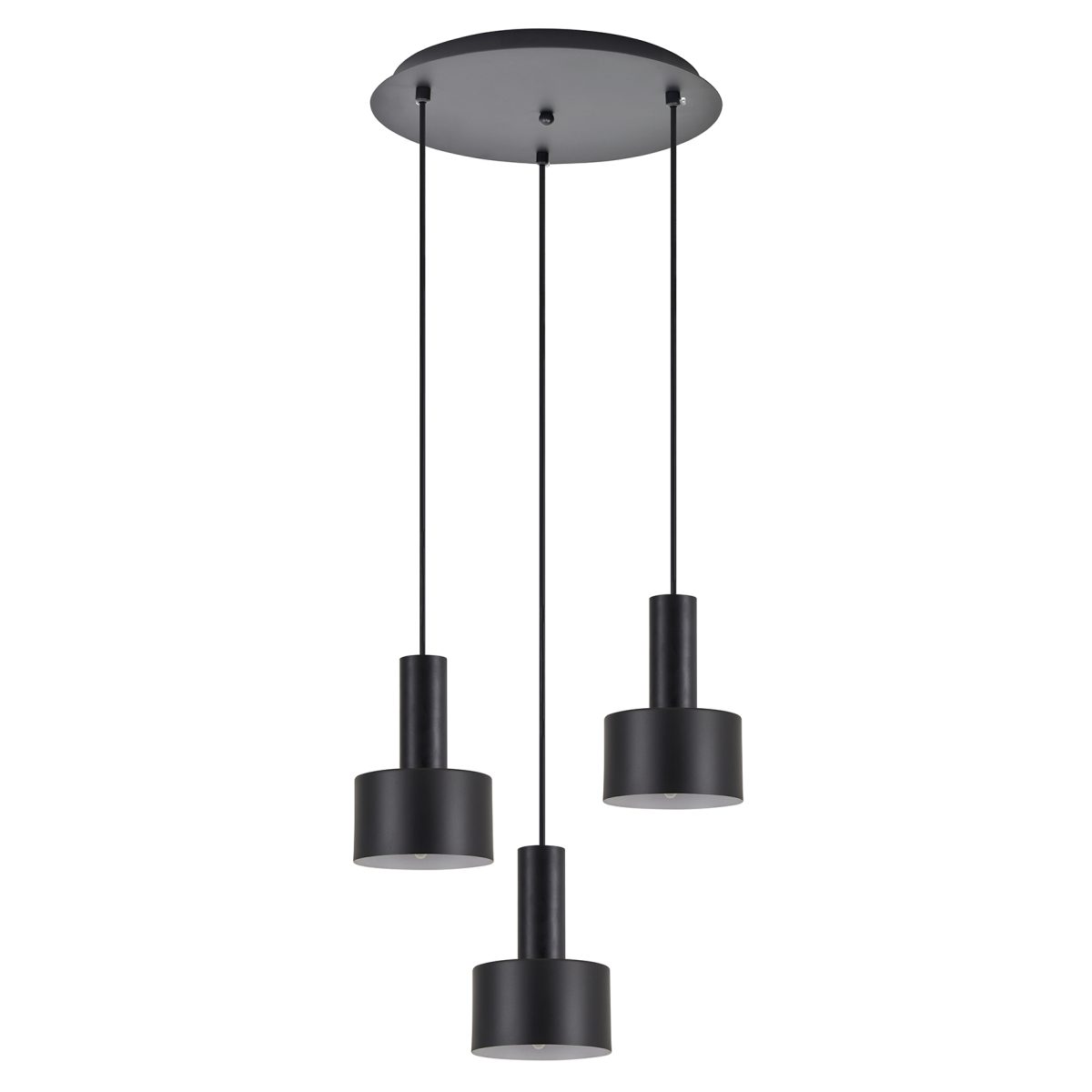 Home Lighting SE21-BL-4-3BL-MS1 ADEPT TUBE Black Pendant Black Metal Shade+