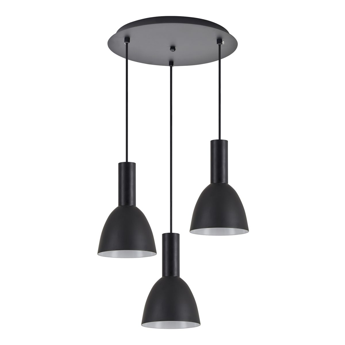 Home Lighting SE21-BL-4-3BL-MS2 ADEPT TUBE Black Pendant Black Metal Shade+