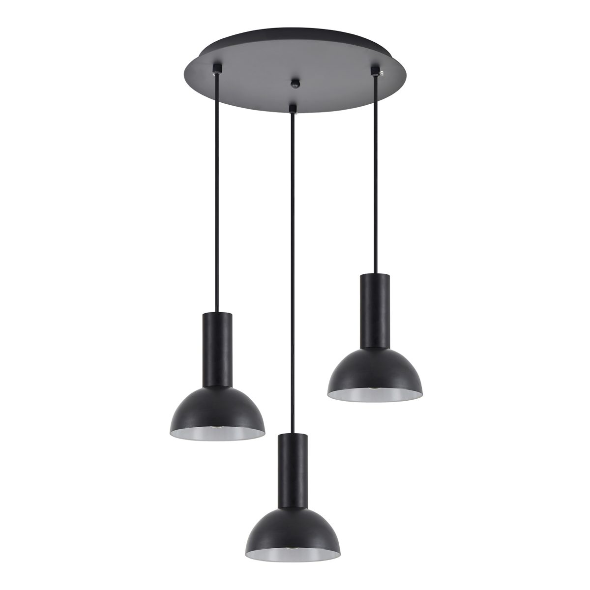 Home Lighting SE21-BL-4-3BL-MS3 ADEPT TUBE Black Pendant Black Metal Shade+