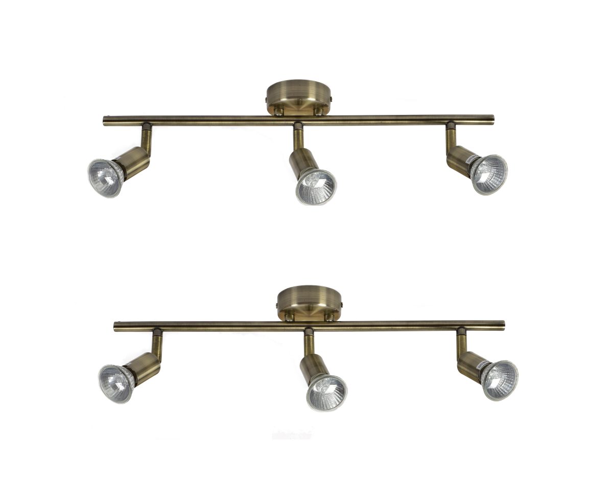 Home Lighting SE 140-BR3 (x2) Saba Packet Bronze adjustable spotlight+