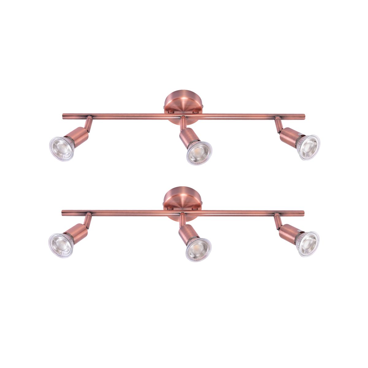 Home Lighting SE 140-C3 (x2) Saba Packet Copper adjustable spotlight+