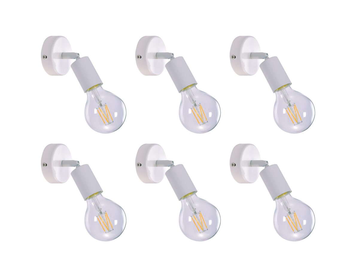 Home Lighting SE 137-1AW (x6) Soma Packet White adjustable spotlight+