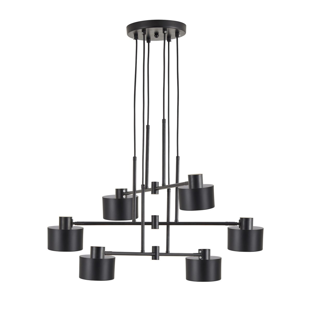 Home Lighting SE21-BL-100-MS1 ADEPT PENDANT Black Metal Pendant Black Metal Shade+