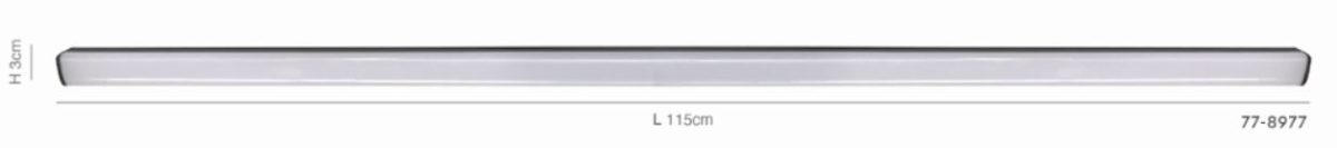 Home Lighting MF30-01-B03 MAGNETIC FLEX 48V Linear 115 cm 20W 1600Lm 3000K Lightings Surface Mounted Black 1Γ - Image 2