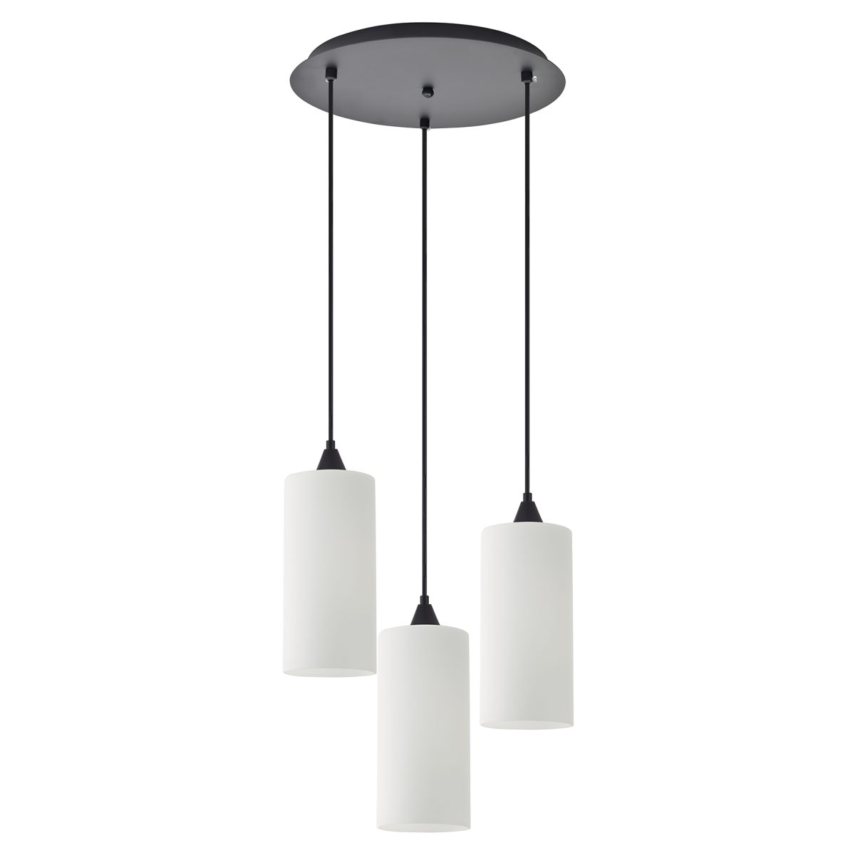 Home Lighting SE21-BL-4-3BL-GL3 ADEPT TUBE Pendant White Glass+