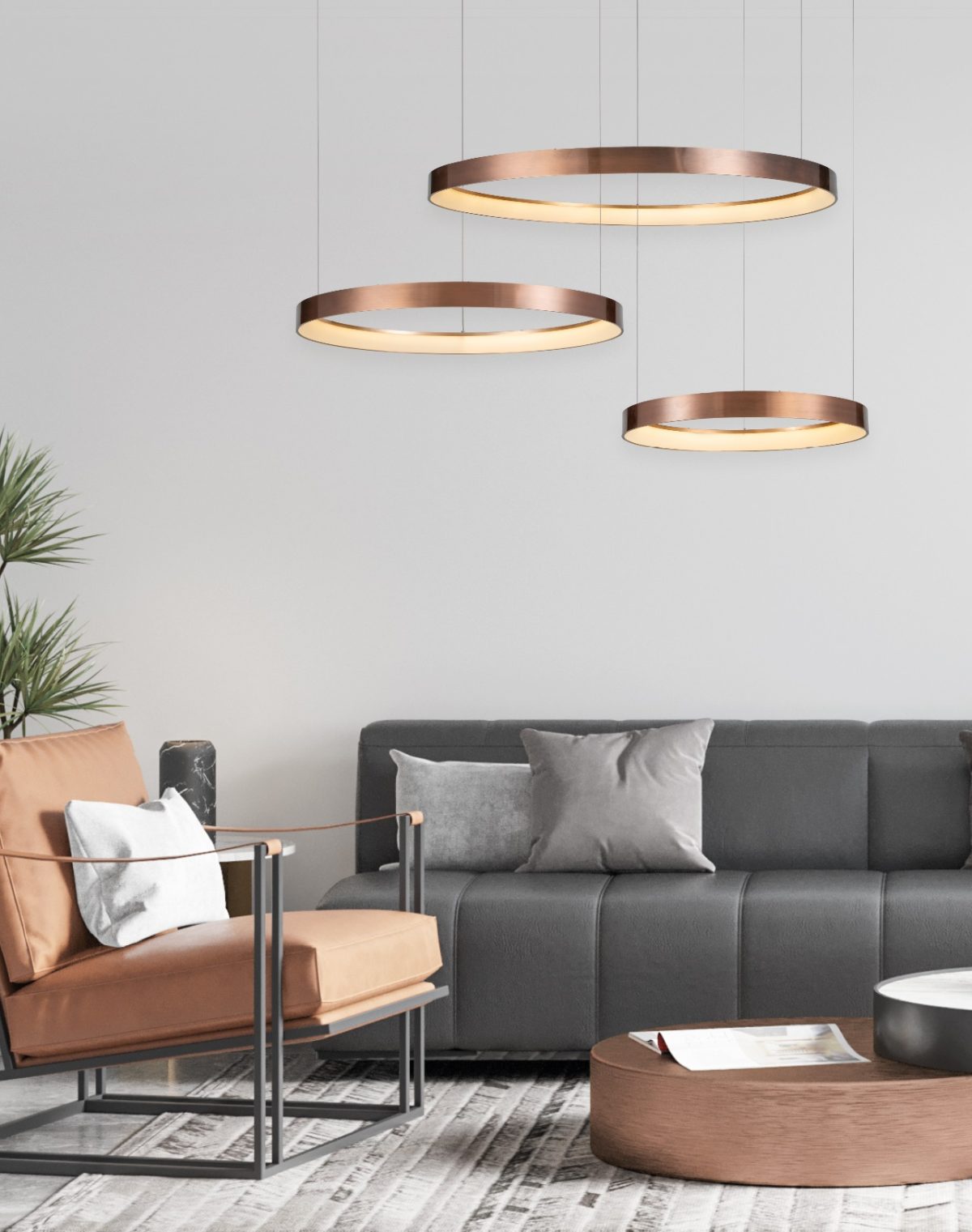Home Lighting SE LED 100 AMAYA PENDANT GOLD MAT Δ5 - Image 2