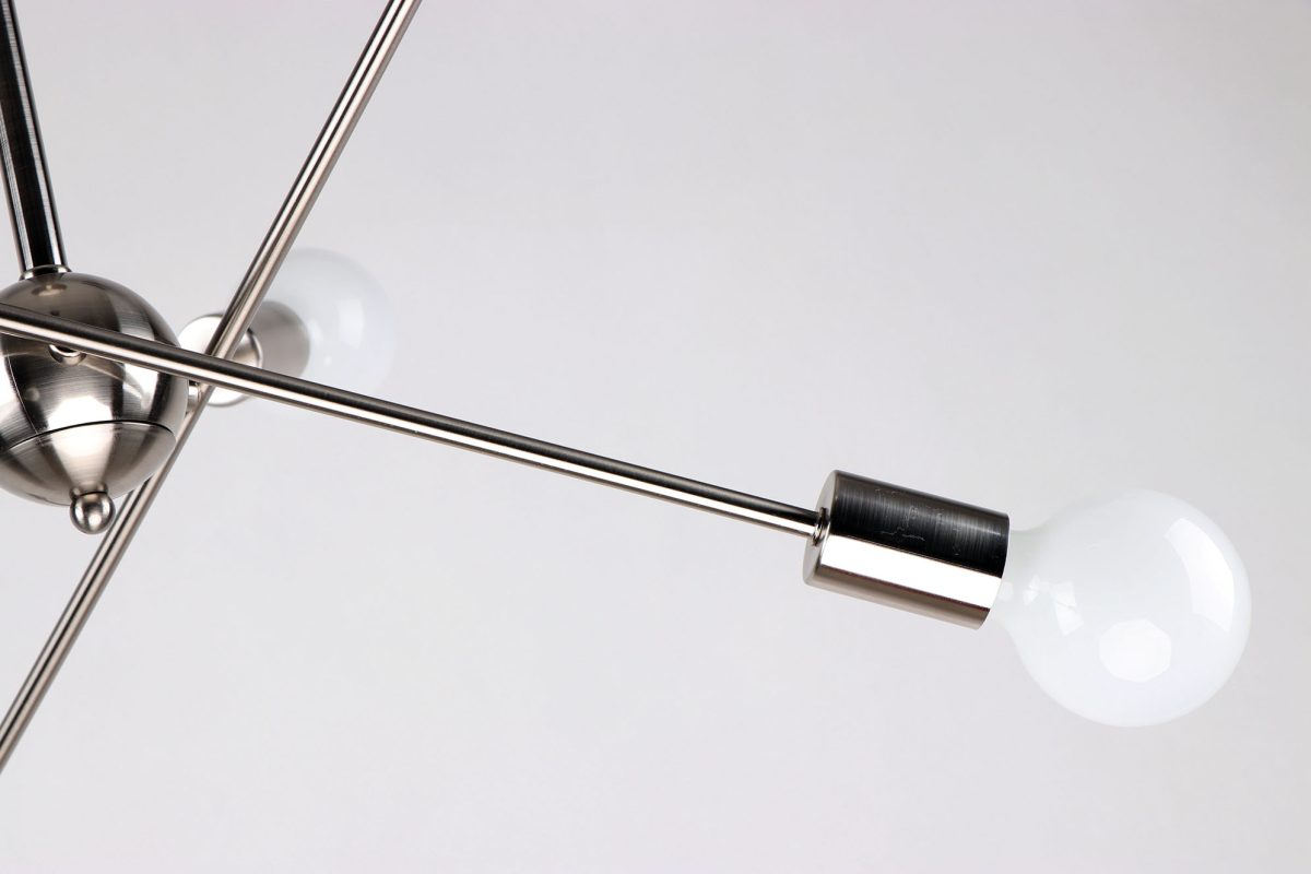 Home Lighting KQ 2629/8 GWEN NICKEL PENDANT Δ4 - Image 2