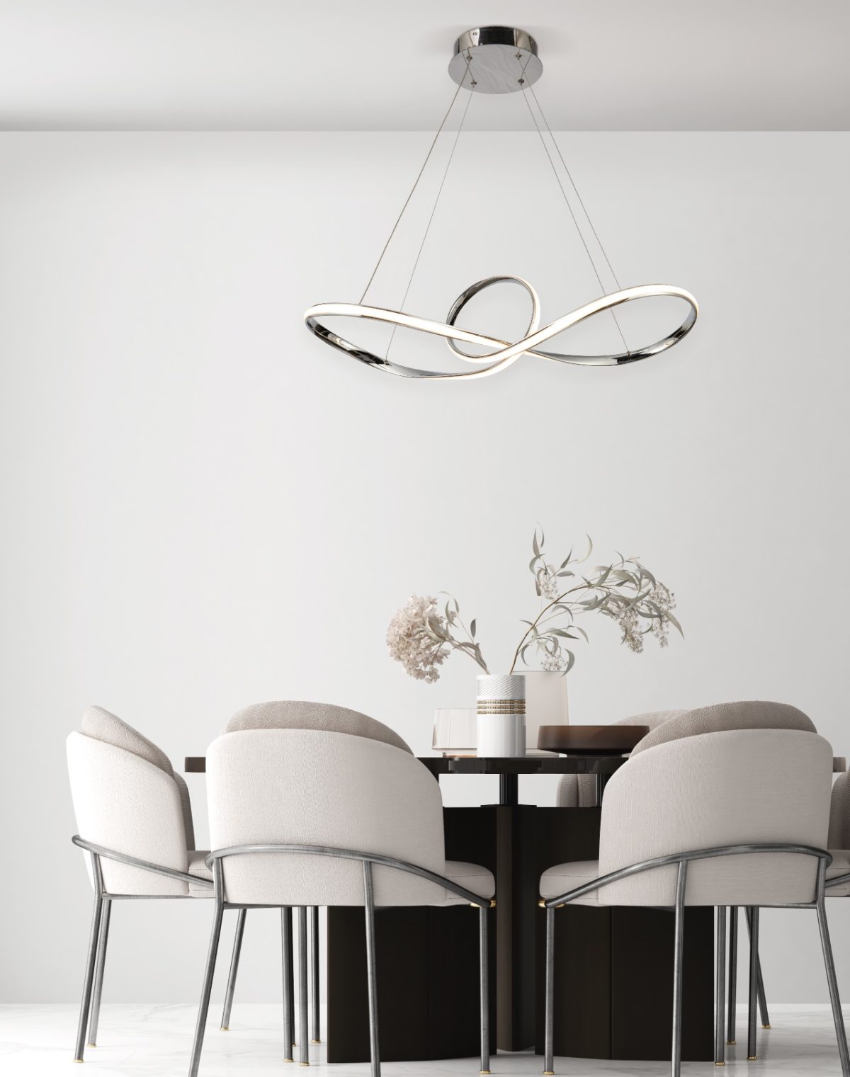 Home Lighting SE LED 81 MALBERA PENDANT CHROME Β5 - Image 4