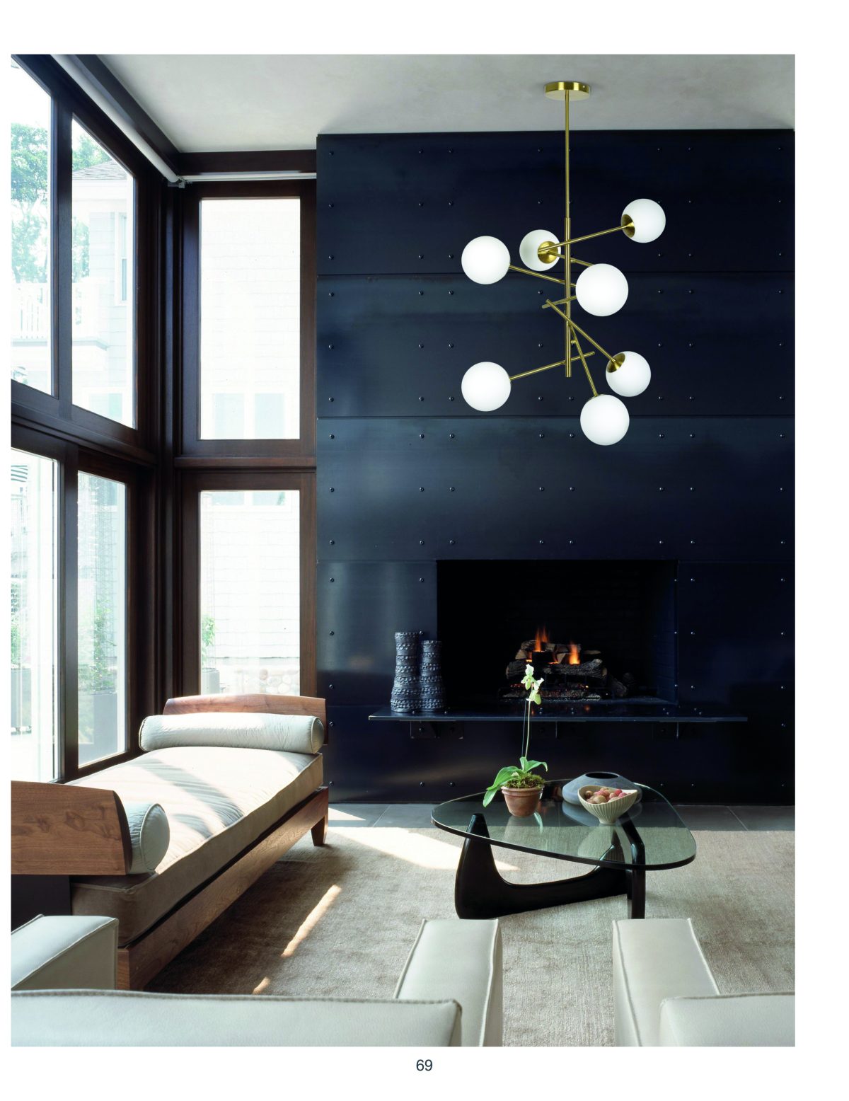 Home Lighting SE 110-7 PRATO PENDANT BRASS GOLD WITH 7 OPAL GLASSES Φ15 Γ4 - Image 3