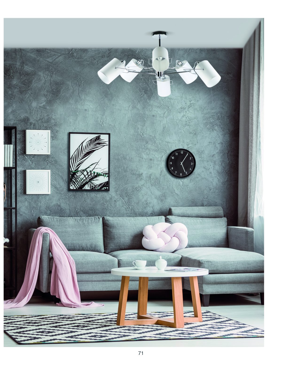 Home Lighting KQ 2654/6 SHIRO CHROME AND WHITE PENDANT Δ4 - Image 2