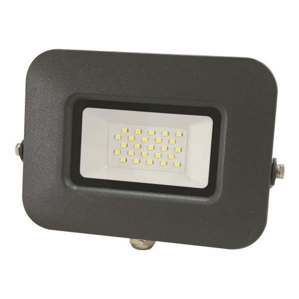 Eurolamp ΠΡΟΒΟΛΕΑΣ LED 20W SMD ΒΑΣΗ 360° ΓΡΑΦΙΤΗΣ IP65 3000K PLUS
