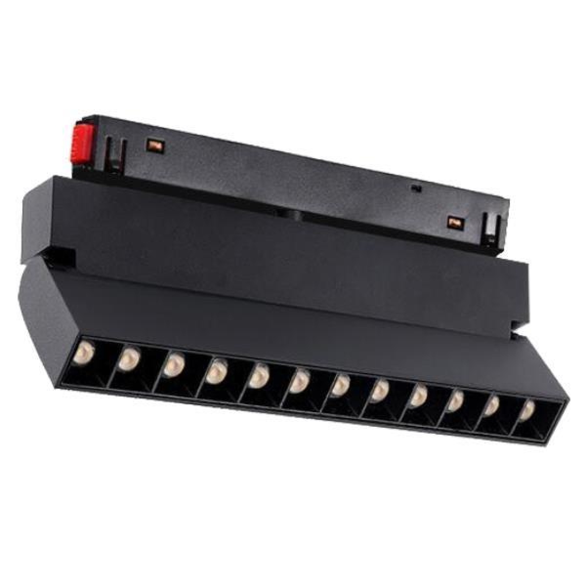 Eurolamp ΣΠΟΤ ΜΑΓΝΗΤΙΚΗΣ ΡΑΓΑΣ LED 12W 24° 4000Κ CX20-DQ01 ΜΑΥΡΟ