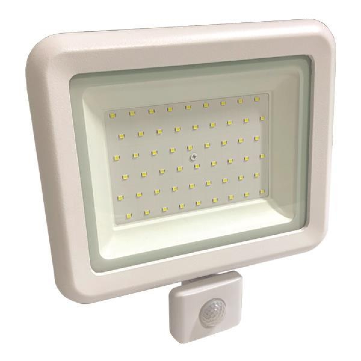 Eurolamp ΠΡΟΒΟΛΕΑΣ LED 50W SMD ΜΕ ΠΕΡΙΣΤΡΕΦΟΜΕΝΟ ΑΝΙΧΝΕΥΤΗ ΚΙΝΗΣΗΣ ΛΕΥΚΟΣ IP44 6500K PLUS