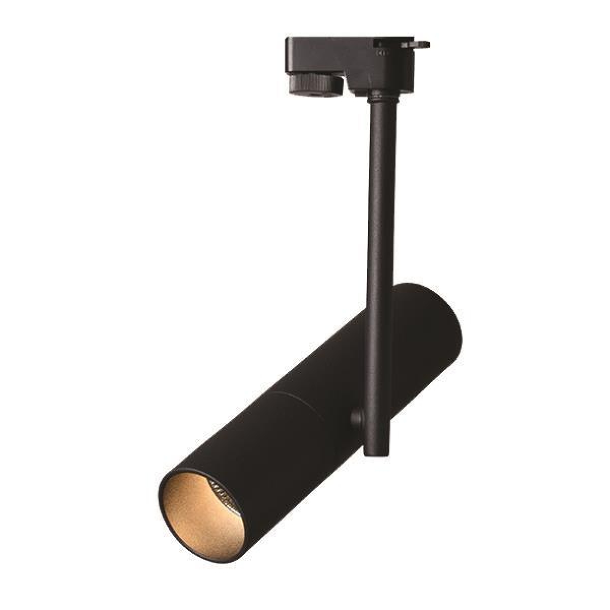 Eurolamp ΣΠΟΤ ΡΑΓΑΣ 2 ΓΡΑΜΜΩΝ GU10 Φ53x200mm ΜΑΥΡΟ