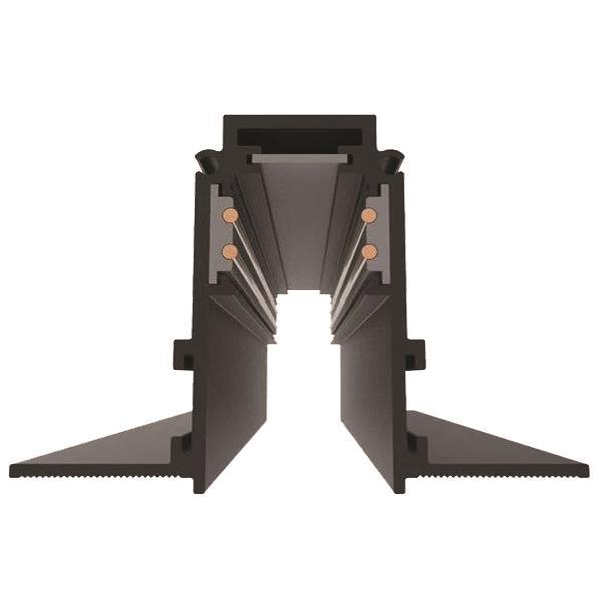 Eurolamp ΡΑΓΑ ΧΩΝΕΥΤΗ ΜΑΓΝΗΤΙΚΗ 2m ΜΑΥΡΗ