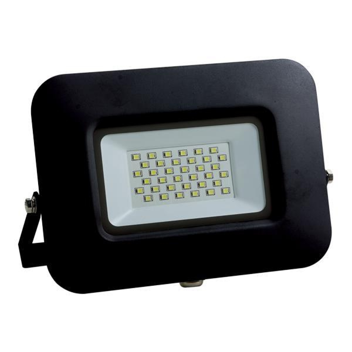Eurolamp ΠΡΟΒΟΛΕΑΣ LED 30W SMD ΒΑΣΗ 360° ΜΑΥΡΟΣ IP65 3000K PLUS