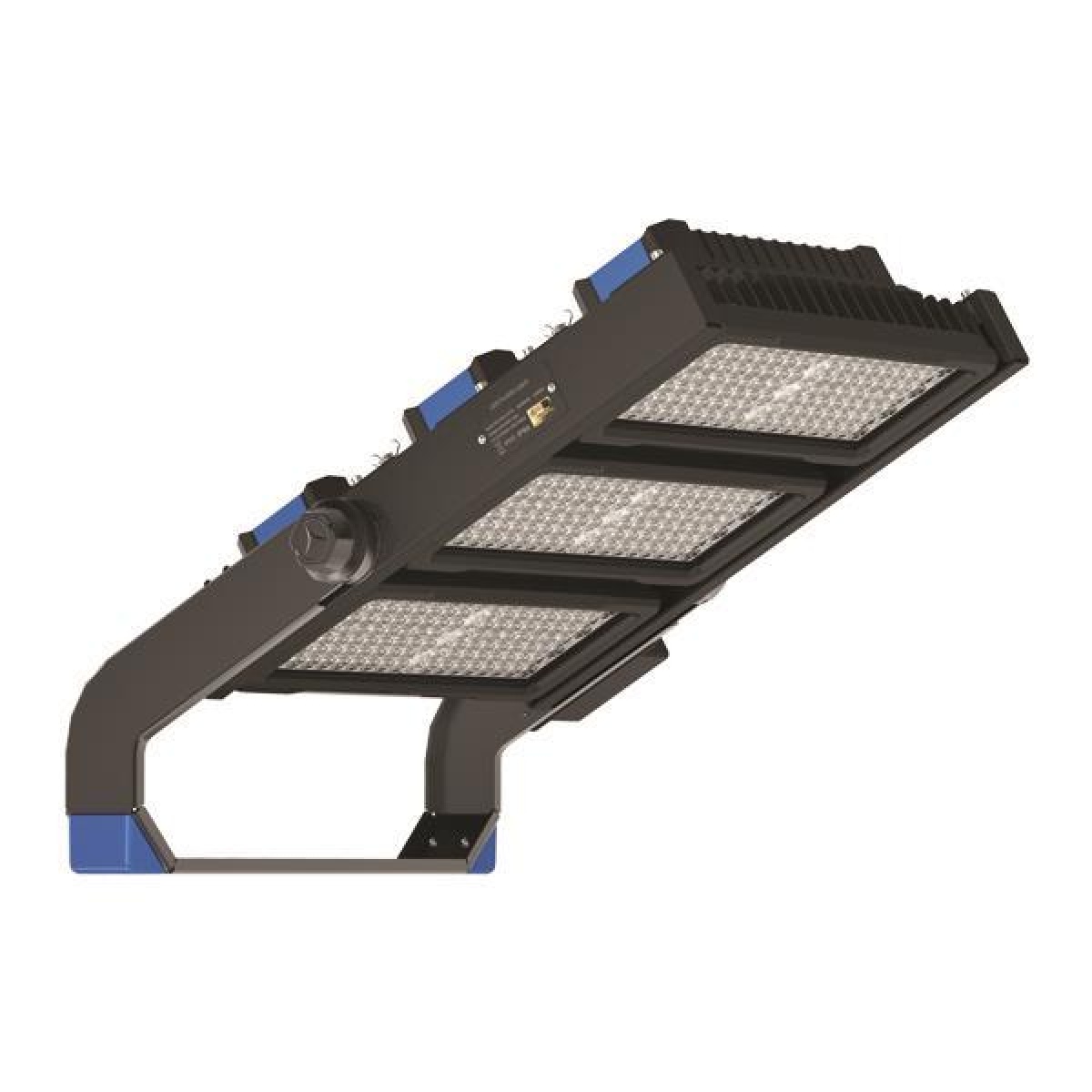 Eurolamp ΒΑΣΗ ΠΡΟΒΟΛΕΑ ΤΡΙΠΛΗ TRUNNION 750W ΜΑΥΡΗ