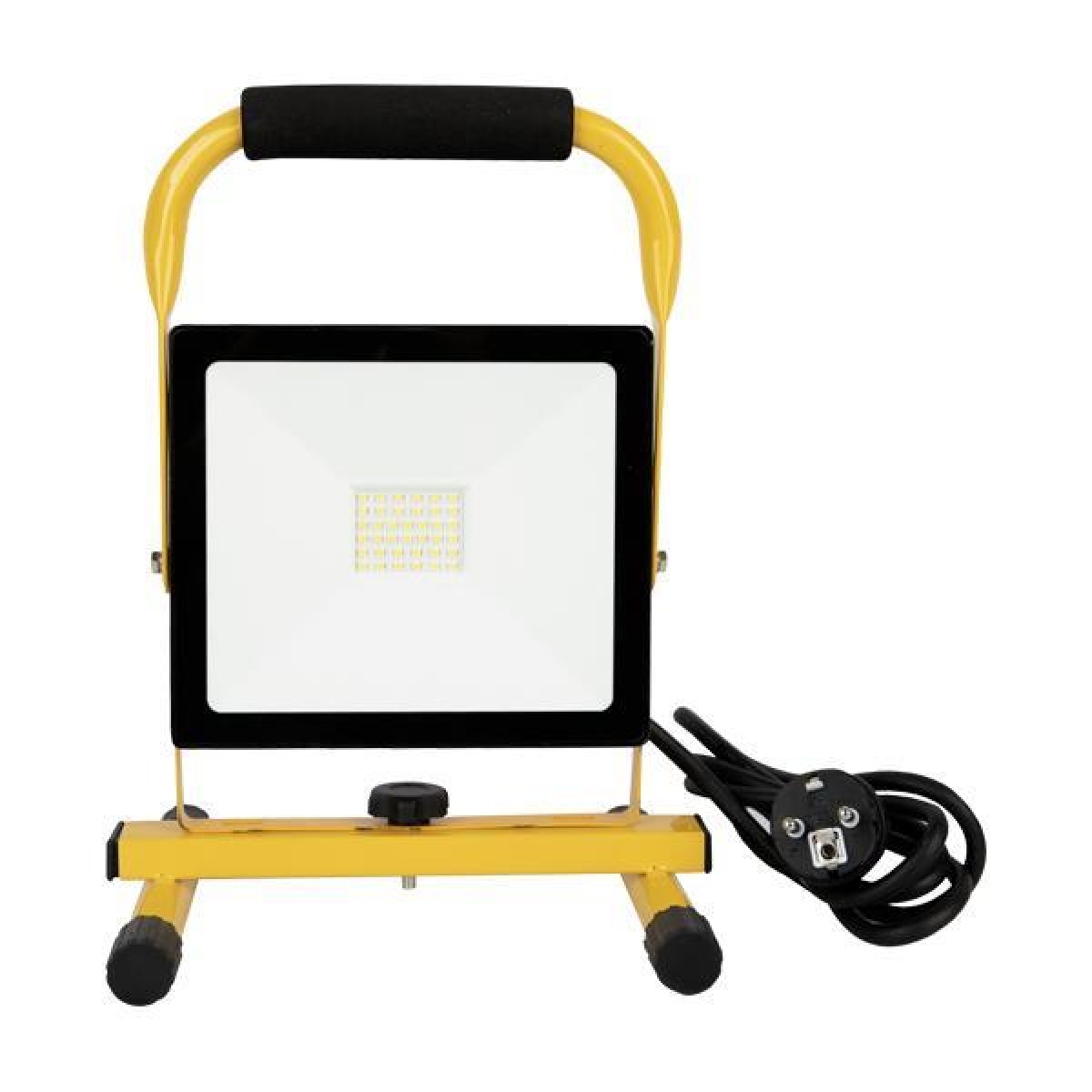 Eurolamp ΠΡΟΒΟΛΕΑΣ LED 30W SMD ΦΟΡΗΤΟΣ 4000K IP65 ΜΑΥΡΟΣ PLUS