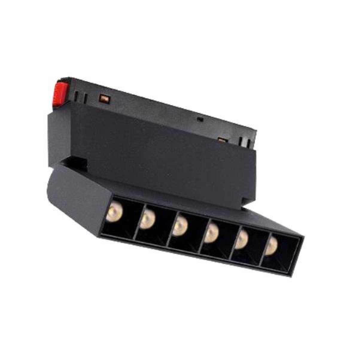 Eurolamp ΣΠΟΤ ΜΑΓΝΗΤΙΚΗΣ ΡΑΓΑΣ LED 6W 24° 4000Κ CX20-DQ01 ΜΑΥΡΟ