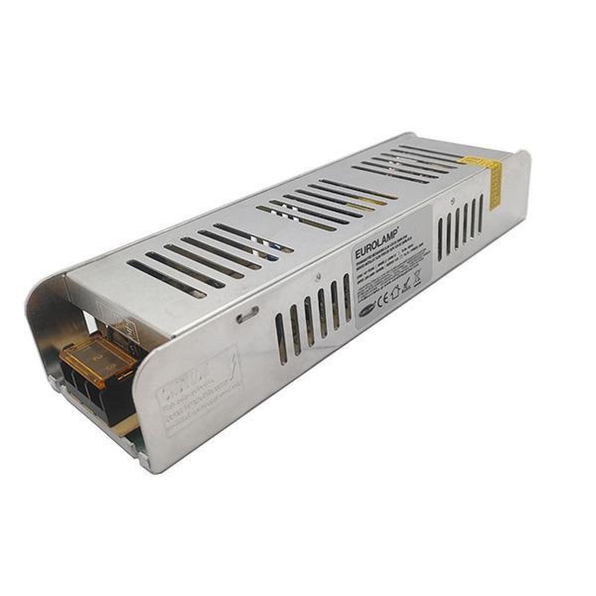 Eurolamp ΤΡΟΦΟΔΟΤΙΚΟ ΜΕΤΑΛΛΙΚΟ SLIM 12V DC 200W IP20 PLUS