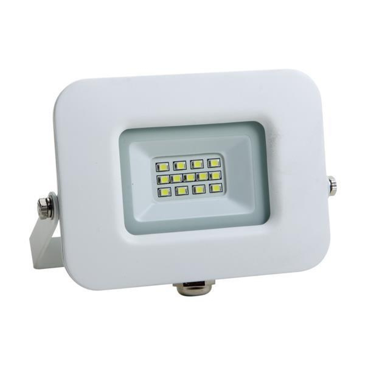 Eurolamp ΠΡΟΒΟΛΕΑΣ LED 10W SMD ΒΑΣΗ 360° ΛΕΥΚΟΣ IP65 6500K PLUS