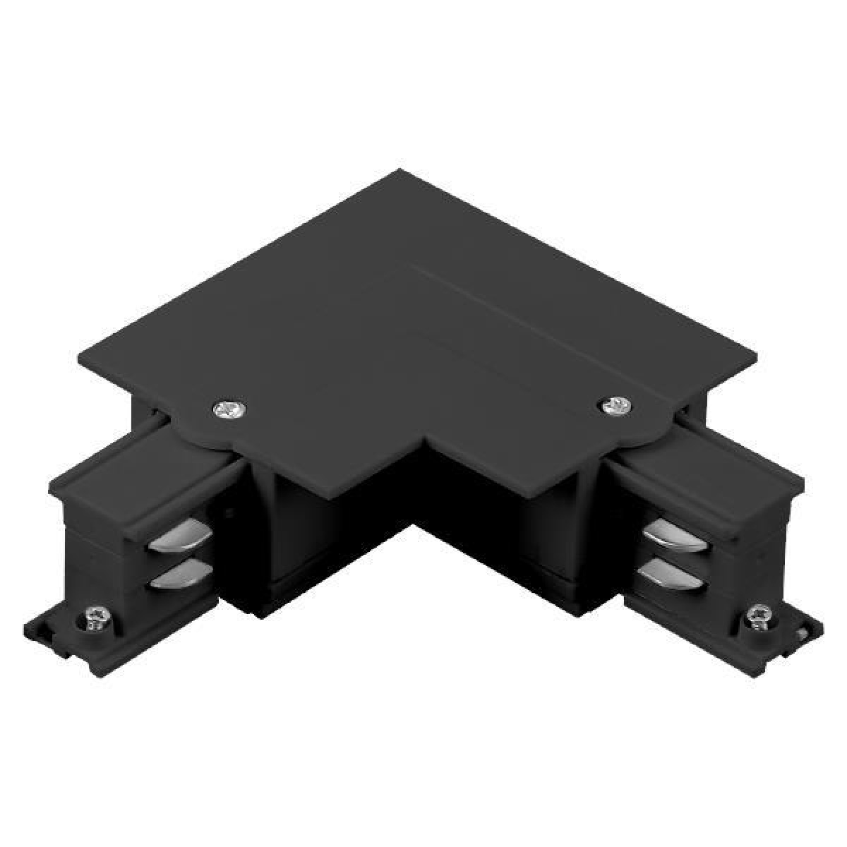 Eurolamp ΣΥΝΔΕΣΜΟΣ ΡΑΓΑΣ ΧΩΝΕΥΤΗ 4 ΓΡΑΜΜΩΝ ΓΩΝΙΑΣ 90⁰ ΜΑΥΡΟΣ